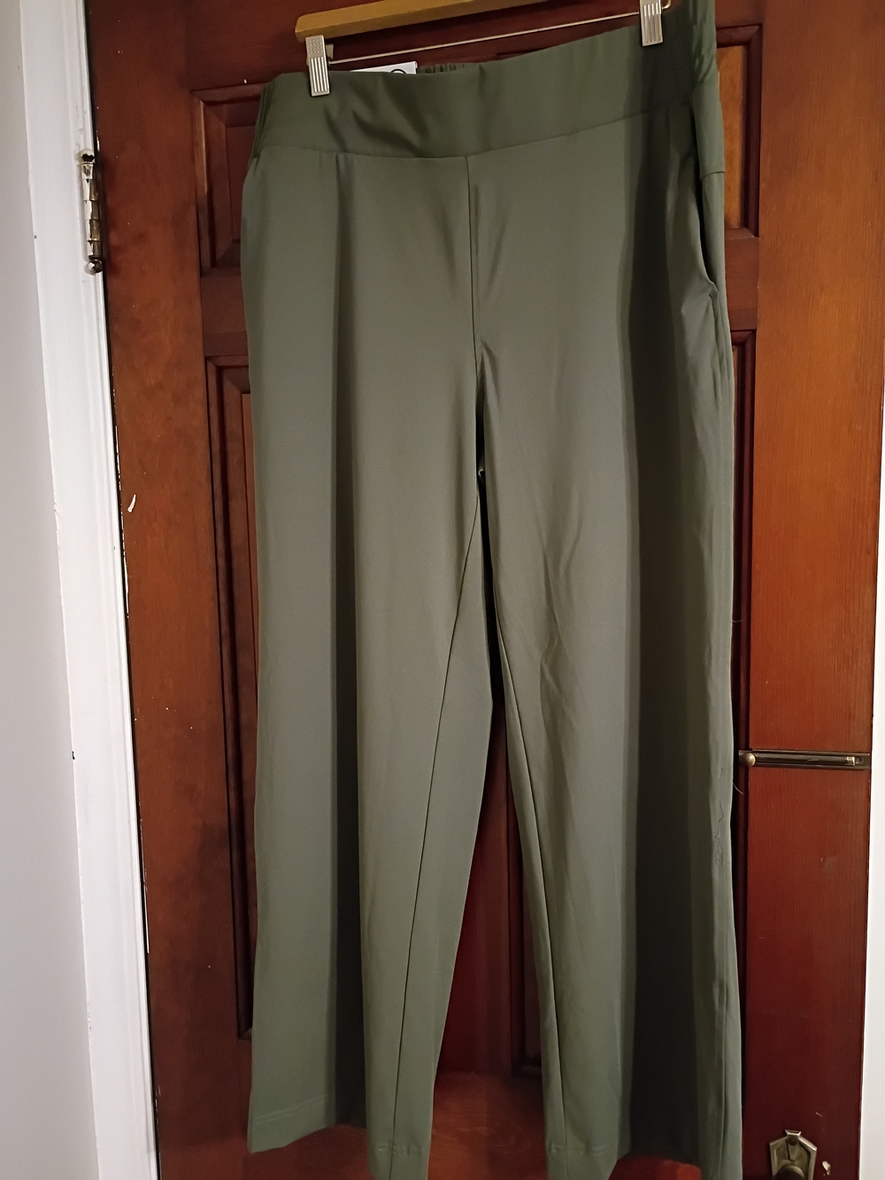 Member's Mark Women’s Travel Wide Leg Pants - Olive Size L